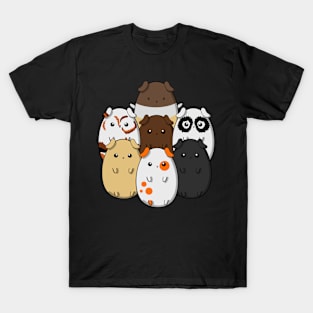 Guinea Pig Gang, a herd of cute guinea pigs having fun. T-Shirt